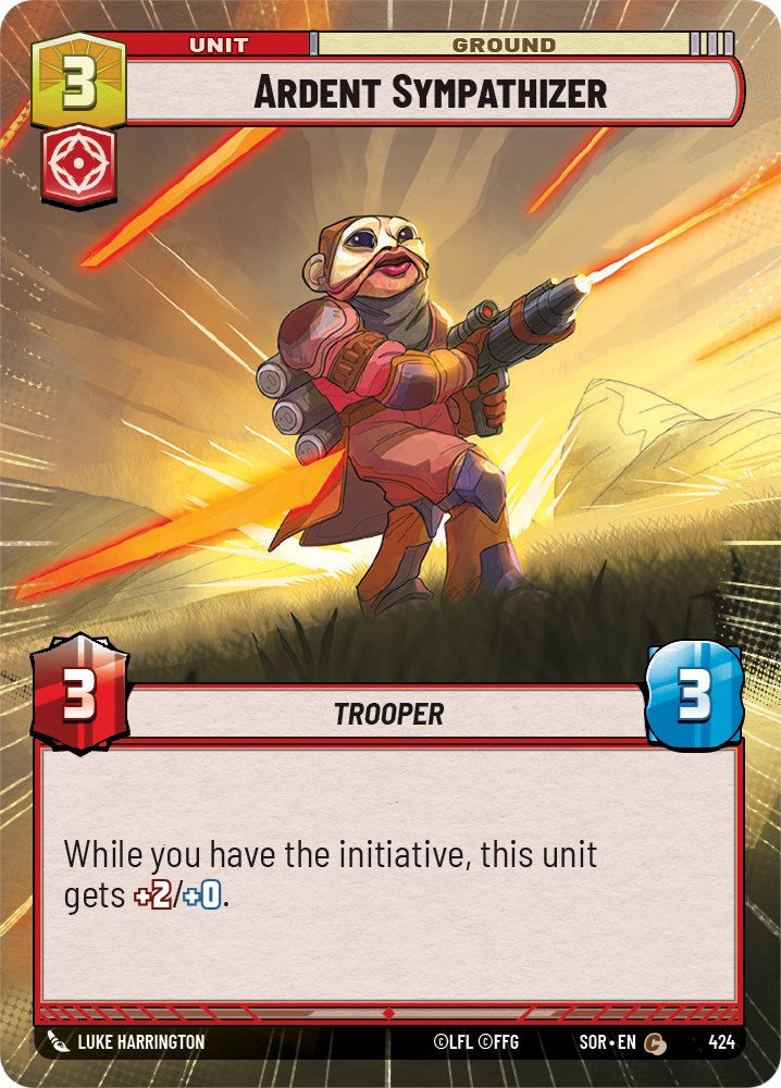 Ardent Sympathizer (Hyperspace) (424) [Spark of Rebellion] | Arkham Games and Comics
