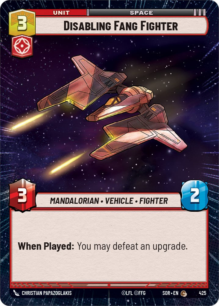Disabling Fang Fighter (Hyperspace) (425) [Spark of Rebellion] | Arkham Games and Comics