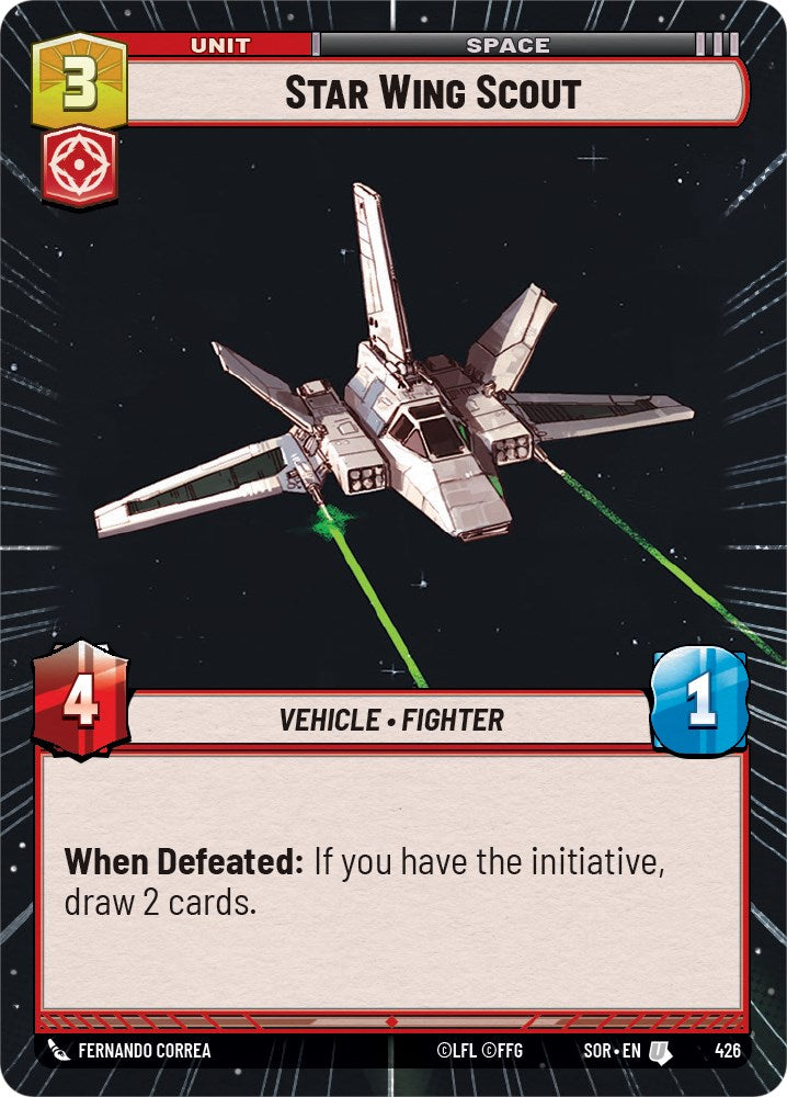 Star Wing Scout (Hyperspace) (426) [Spark of Rebellion] | Arkham Games and Comics