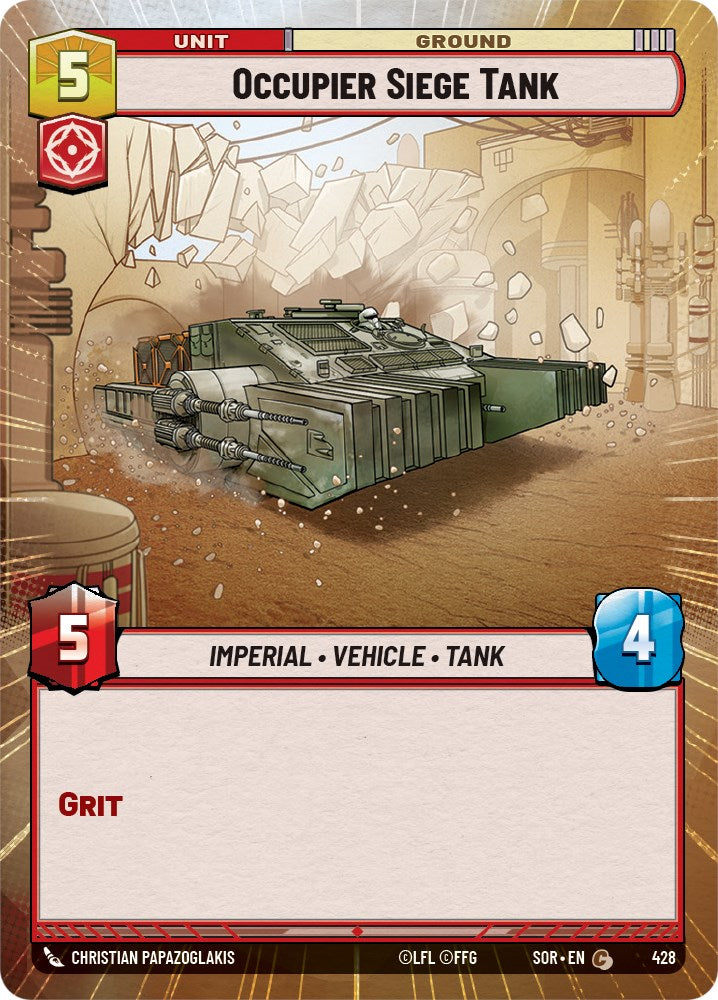 Occupier Siege Tank (Hyperspace) (428) [Spark of Rebellion] | Arkham Games and Comics