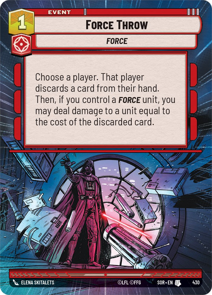Force Throw (Hyperspace) (430) [Spark of Rebellion] | Arkham Games and Comics