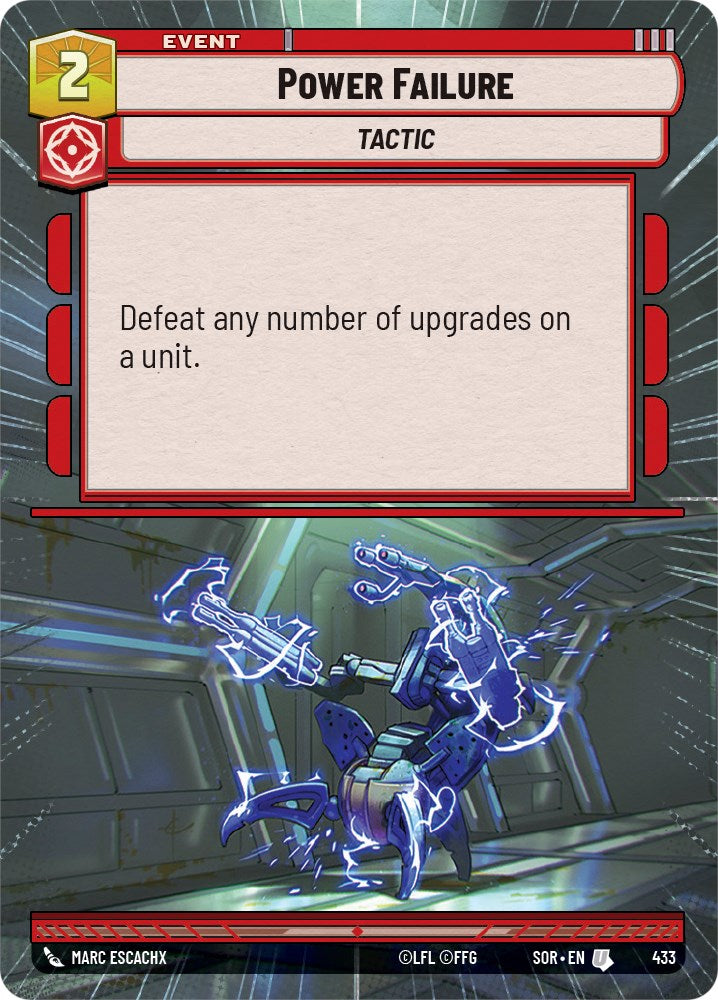 Power Failure (Hyperspace) (433) [Spark of Rebellion] | Arkham Games and Comics