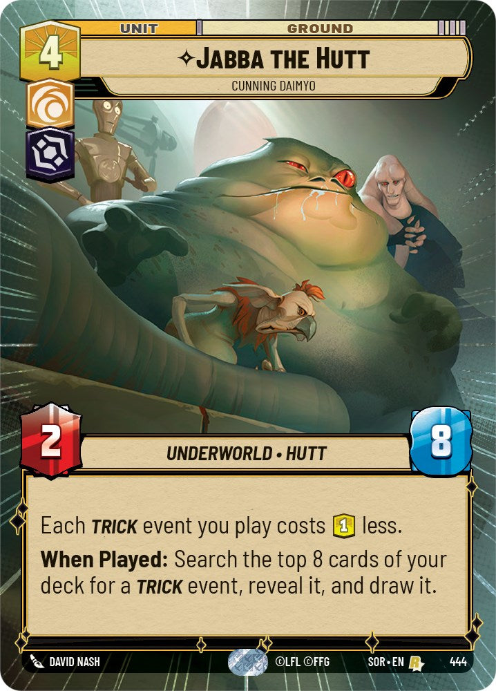 Jabba the Hutt - Cunning Daimyo (Hyperspace) (444) [Spark of Rebellion] | Arkham Games and Comics