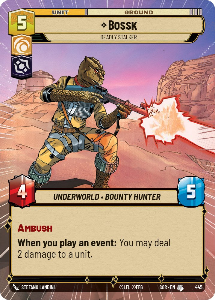 Bossk - Deadly Stalker (Hyperspace) (445) [Spark of Rebellion] | Arkham Games and Comics