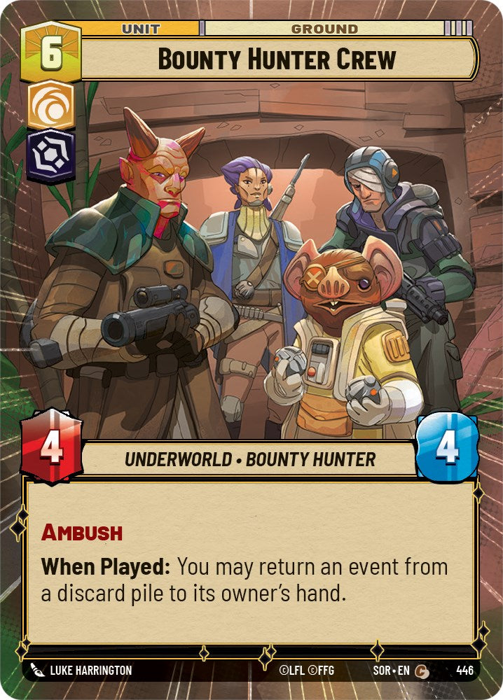 Bounty Hunter Crew (Hyperspace) (446) [Spark of Rebellion] | Arkham Games and Comics