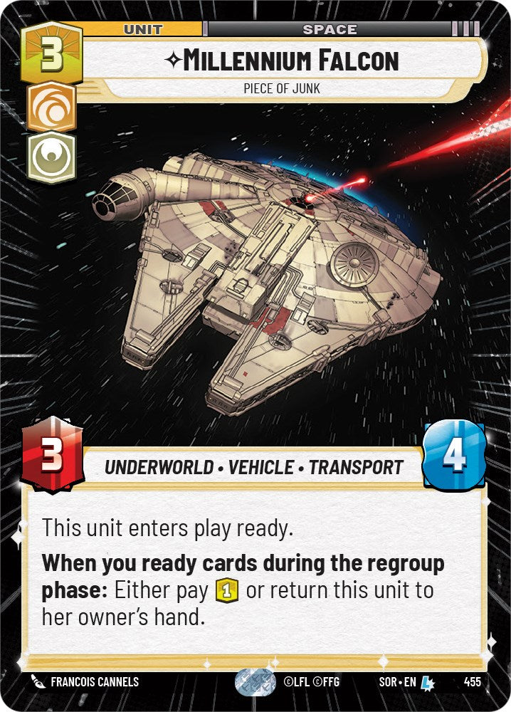 Millennium Falcon - Piece of Junk (Hyperspace) (455) [Spark of Rebellion] | Arkham Games and Comics