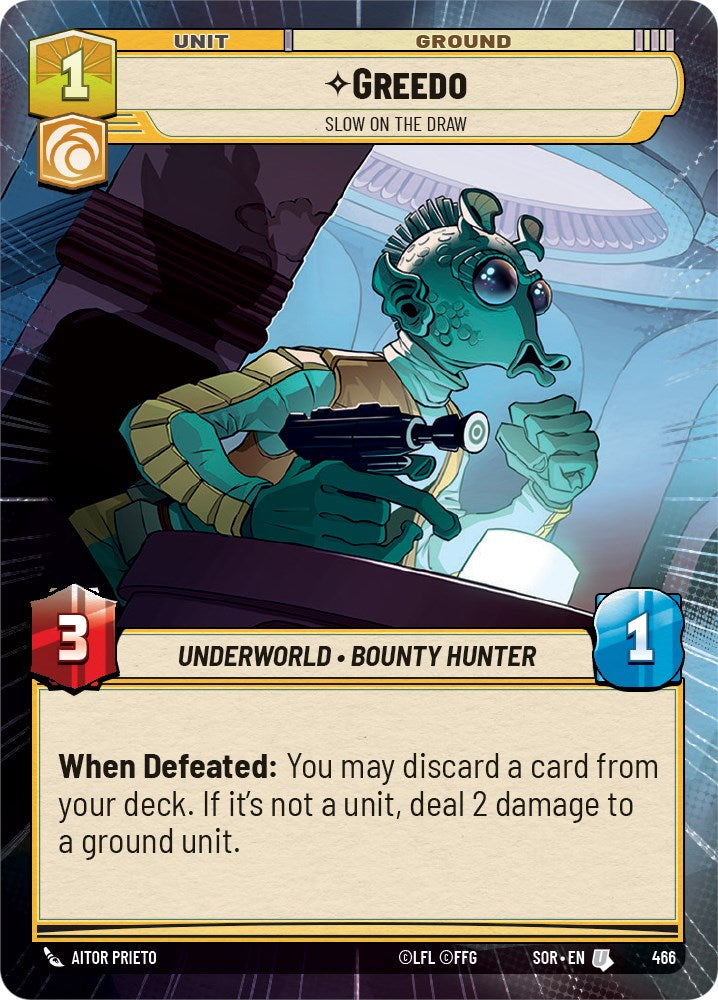 Greedo - Slow on the Draw (Hyperspace) (466) [Spark of Rebellion] | Arkham Games and Comics