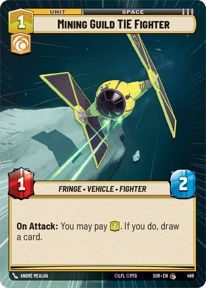 Mining Guild TIE Fighter (Hyperspace) (468) [Spark of Rebellion] | Arkham Games and Comics
