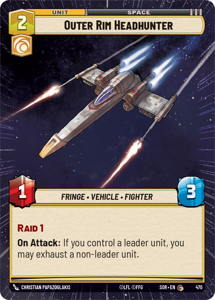Outer Rim Headhunter (Hyperspace) (470) [Spark of Rebellion] | Arkham Games and Comics