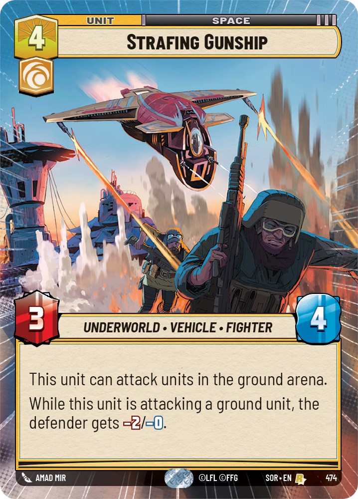 Strafing Gunship (Hyperspace) (474) [Spark of Rebellion] | Arkham Games and Comics