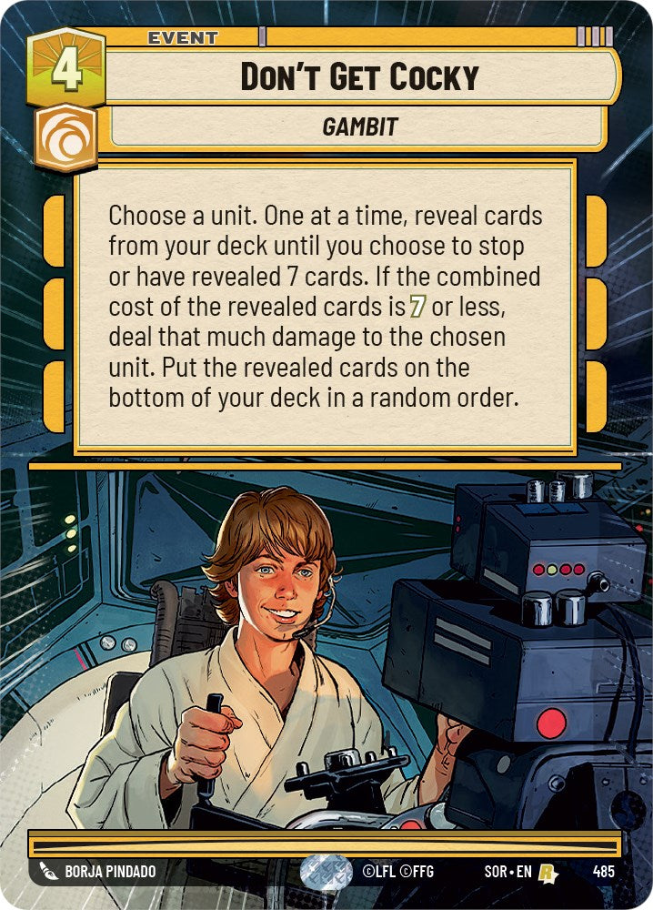 Don't Get Cocky (Hyperspace) (485) [Spark of Rebellion] | Arkham Games and Comics
