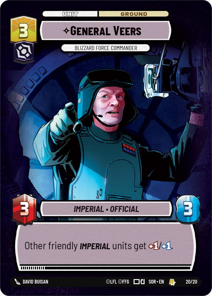 General Veers - Blizzard Force Commander (Hyperspace) (491) [Spark of Rebellion Promos] | Arkham Games and Comics