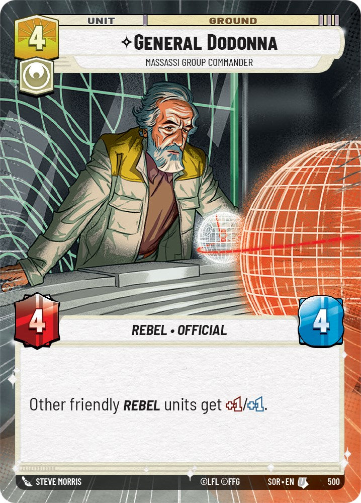 General Dodonna - Massassi Group Commander (Hyperspace) (500) [Spark of Rebellion] | Arkham Games and Comics