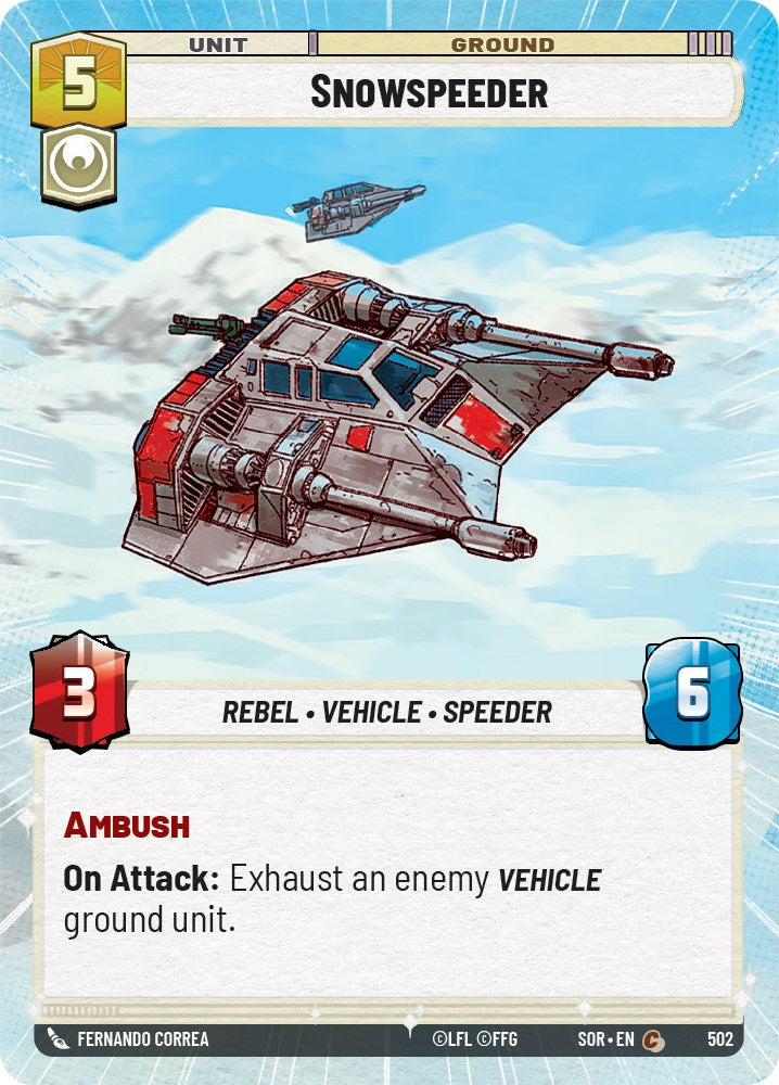 Snowspeeder (Hyperspace) (502) [Spark of Rebellion] | Arkham Games and Comics