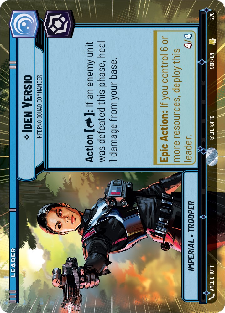 Iden Versio - Inferno Squad Commander (Hyperspace) (270) [Spark of Rebellion] | Arkham Games and Comics
