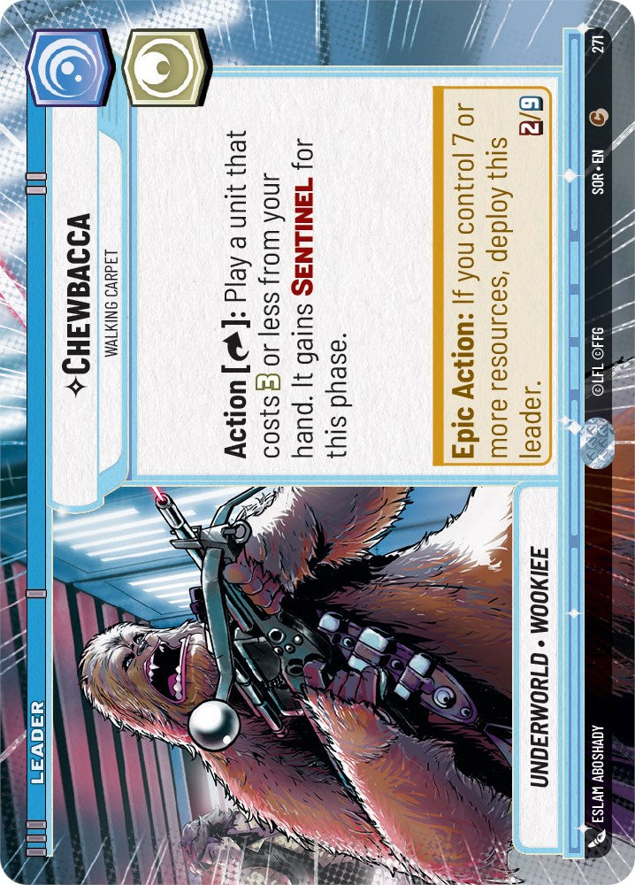Chewbacca - Walking Carpet (Hyperspace) (271) [Spark of Rebellion] | Arkham Games and Comics