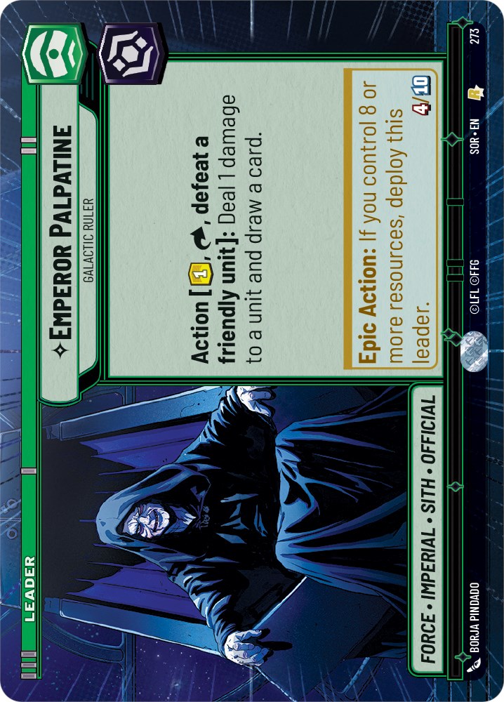 Emperor Palpatine - Galactic Ruler (Hyperspace) (273) [Spark of Rebellion] | Arkham Games and Comics