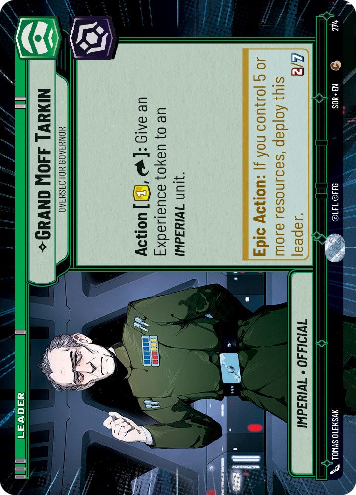 Grand Moff Tarkin - Oversector Governor (Hyperspace) (274) [Spark of Rebellion] | Arkham Games and Comics