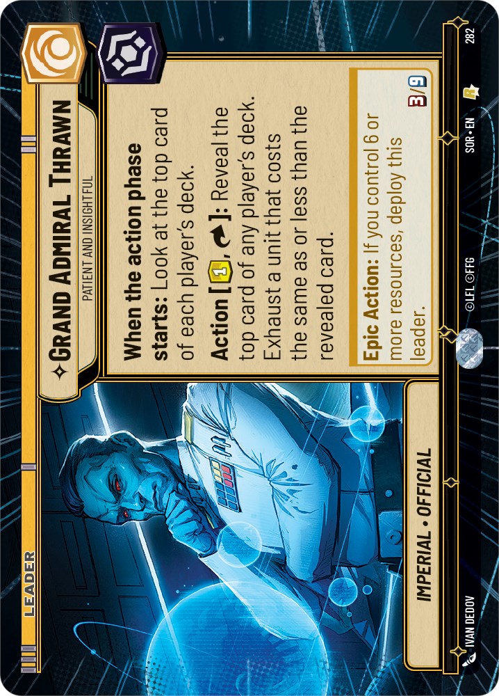 Grand Admiral Thrawn - Patient and Insightful (Hyperspace) (282) [Spark of Rebellion] | Arkham Games and Comics