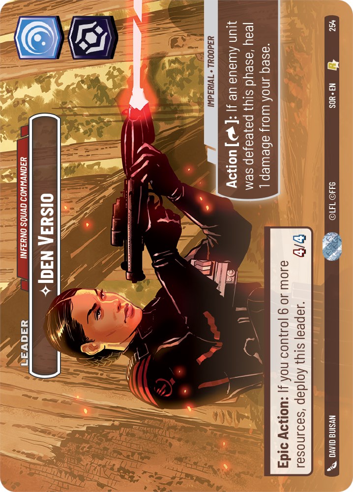 Iden Versio - Inferno Squad Commander (Showcase) (254) [Spark of Rebellion] | Arkham Games and Comics