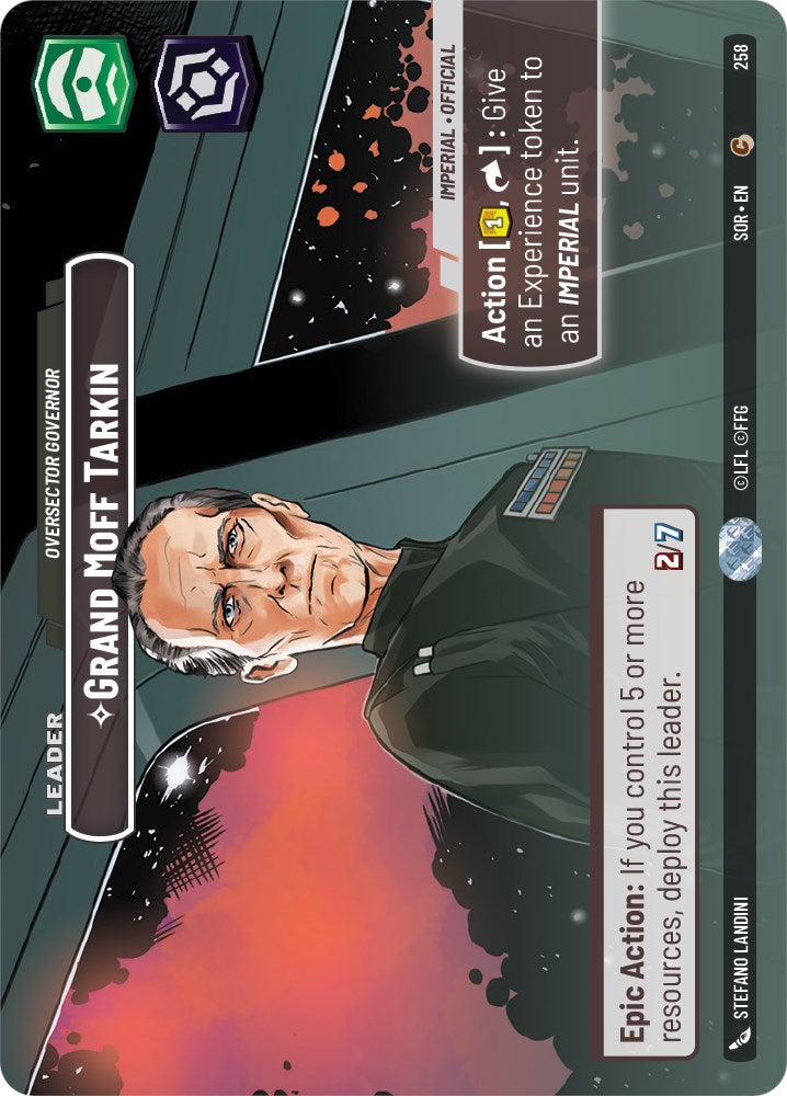 Grand Moff Tarkin - Oversector Governor (Showcase) (258) [Spark of Rebellion] | Arkham Games and Comics