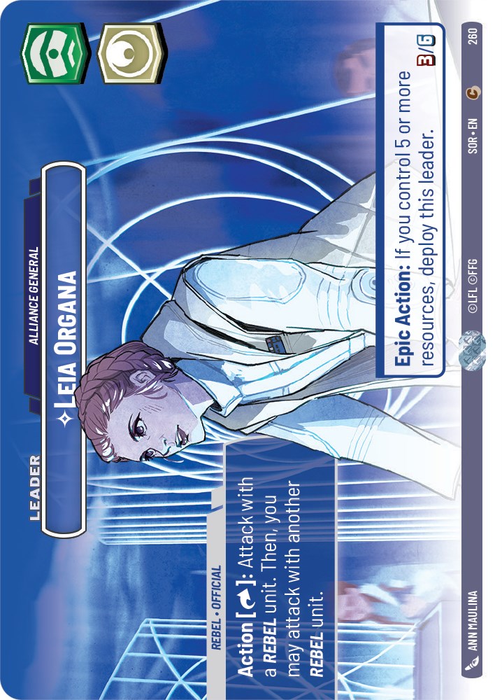 Leia Organa - Alliance General (Showcase) (260) [Spark of Rebellion] | Arkham Games and Comics