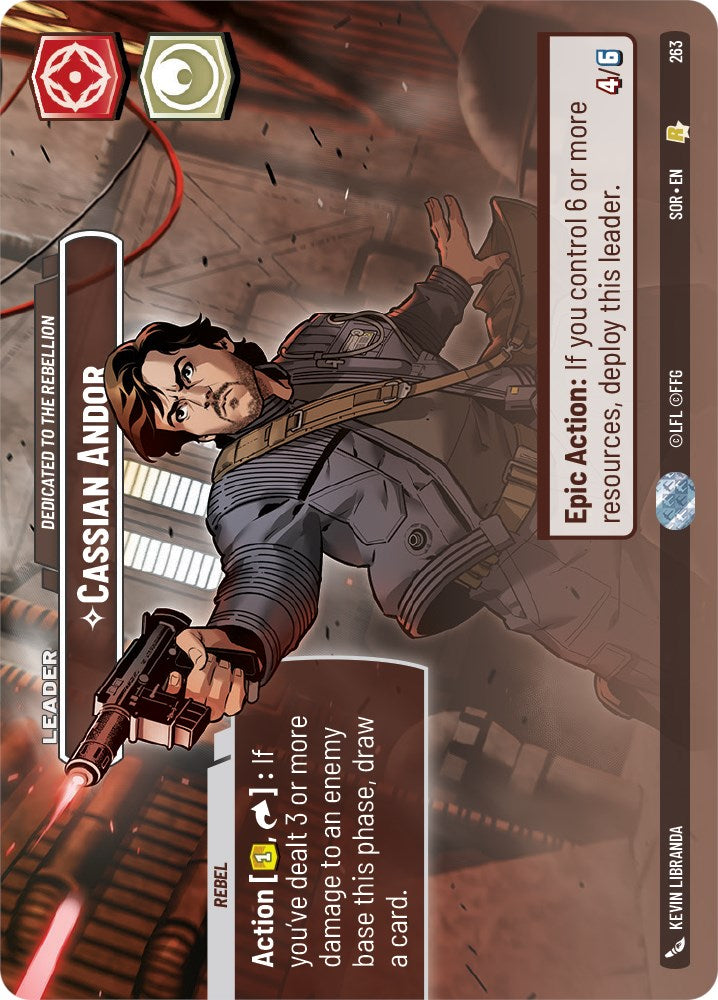 Cassian Andor - Dedicated to the Rebellion (Showcase) (263) [Spark of Rebellion] | Arkham Games and Comics