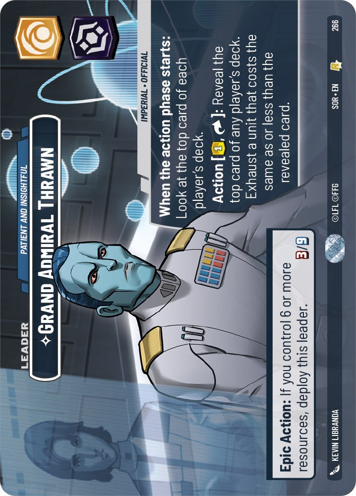 Grand Admiral Thrawn - Patient and Insightful (Showcase) (266) [Spark of Rebellion] | Arkham Games and Comics