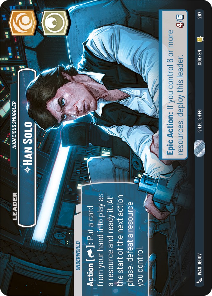 Han Solo - Audacious Smuggler (Showcase) (267) [Spark of Rebellion] | Arkham Games and Comics