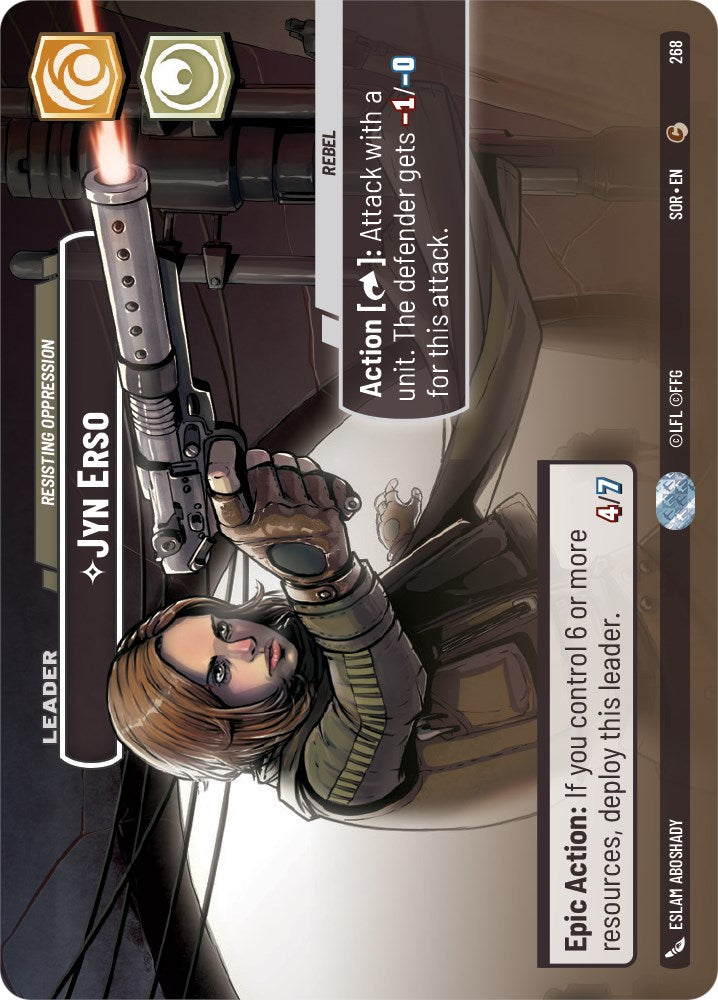 Jyn Erso - Resisting Oppression (Showcase) (268) [Spark of Rebellion] | Arkham Games and Comics