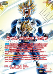 Vegeta // Vegeta, Awakened Feelings (SLR) (BT24-001) [Beyond Generations] | Arkham Games and Comics