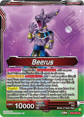 Beerus // Beerus, Pursuing the Power of the Gods (SLR) (BT24-002) [Beyond Generations] | Arkham Games and Comics