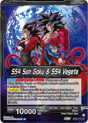 SS4 Son Goku & SS4 Vegeta // SS4 Vegito, Sparking Potara Warrior (SLR) (BT24-112) [Beyond Generations] | Arkham Games and Comics