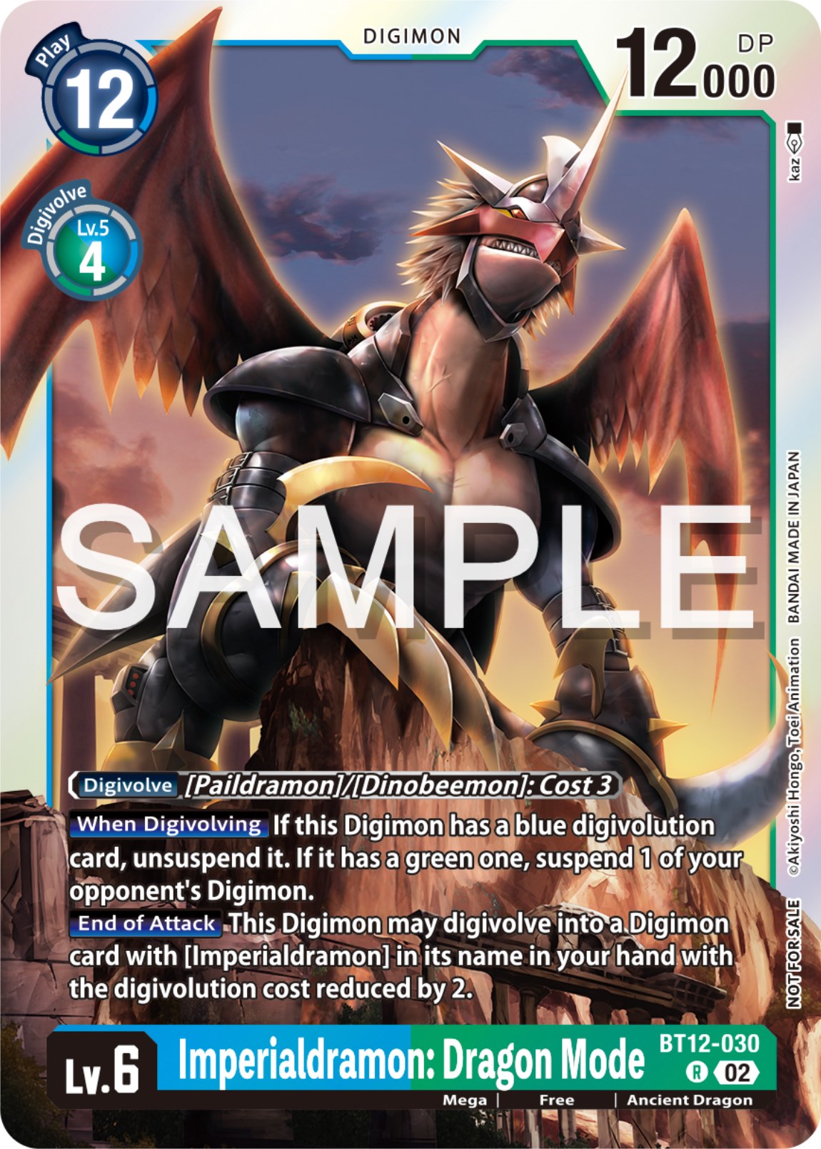 Imperialdramon: Dragon Mode [BT12-030] (Event Pack 6) [Across Time Promos] | Arkham Games and Comics