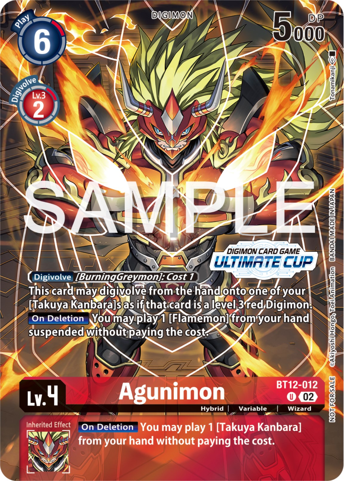 Agunimon [BT12-012] (Ultimate Cup 2024) [Across Time Promos] | Arkham Games and Comics