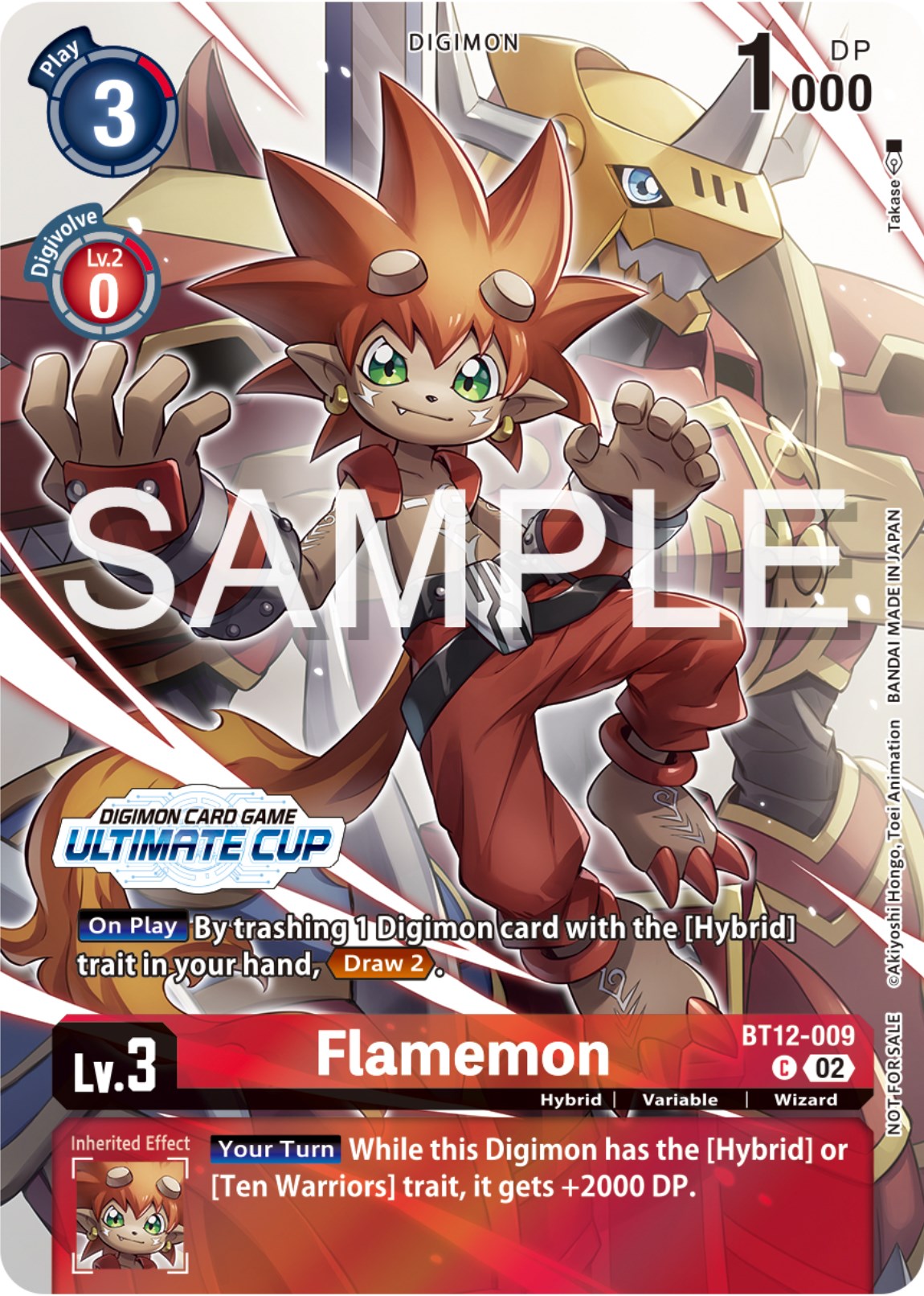 Flamemon [BT12-009] (Ultimate Cup 2024) [Across Time Promos] | Arkham Games and Comics