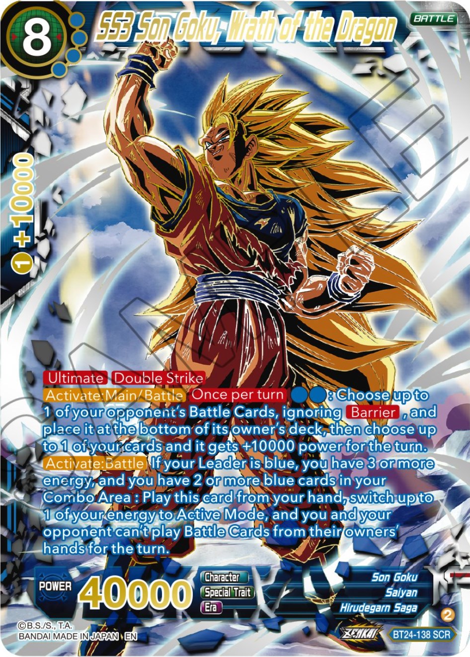 SS3 Son Goku, Wrath of the Dragon (Collector Booster) (BT24-138) [Beyond Generations] | Arkham Games and Comics