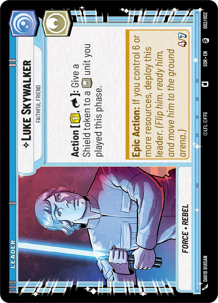 Luke Skywalker - Faithful Friend (002/002) [Spark of Rebellion Promos] | Arkham Games and Comics