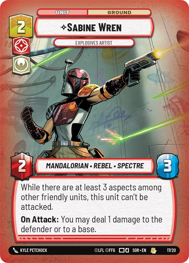 Sabine Wren - Explosives Artist (Weekly Play Promo) (17/20) [Spark of Rebellion Promos] | Arkham Games and Comics