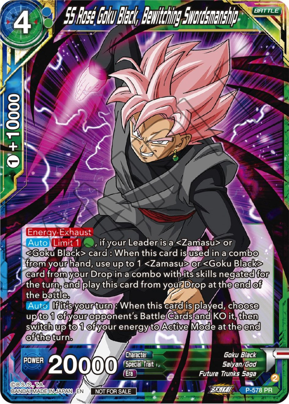 SS Rose Goku Black, Bewitching Swordsmanship (Zenkai Series Tournament Pack Vol.7) (P-578) [Tournament Promotion Cards] | Arkham Games and Comics