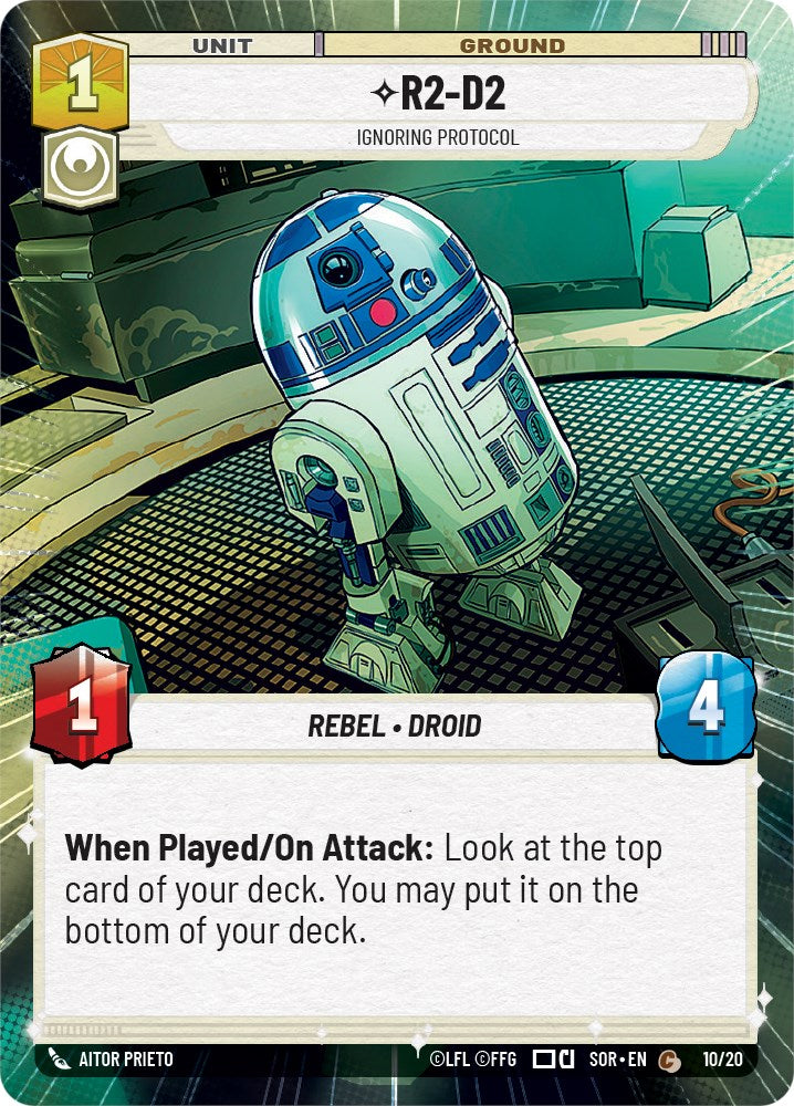 R2-D2 - Ignoring Protocol (Hyperspace) (Weekly Play Promo) (10/20) [Spark of Rebellion Promos] | Arkham Games and Comics