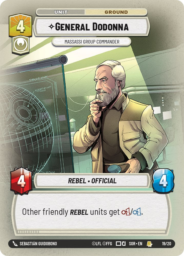 General Dodonna - Massassi Group Commander (Weekly Play Promo) (19/20) [Spark of Rebellion Promos] | Arkham Games and Comics