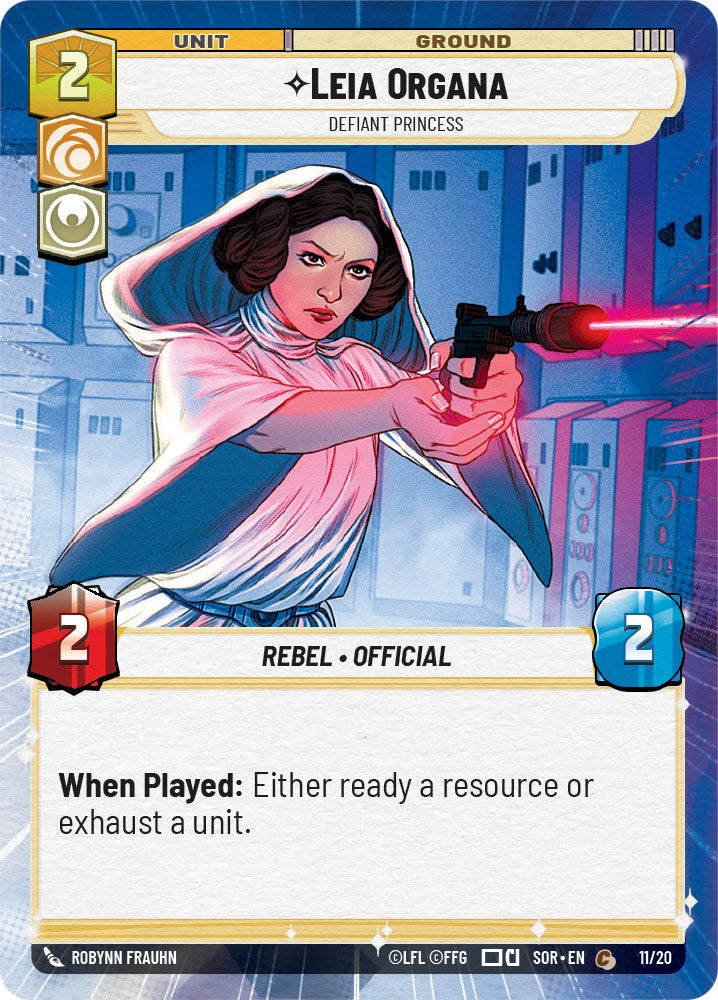 Leia Organa - Defiant Princess (Weekly Play Promo) (11/20) [Spark of Rebellion Promos] | Arkham Games and Comics