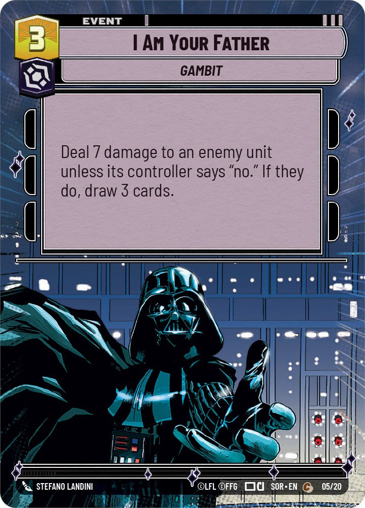 I Am Your Father (Hyperspace) (Weekly Play Promo) (5/20) [Spark of Rebellion Promos] | Arkham Games and Comics