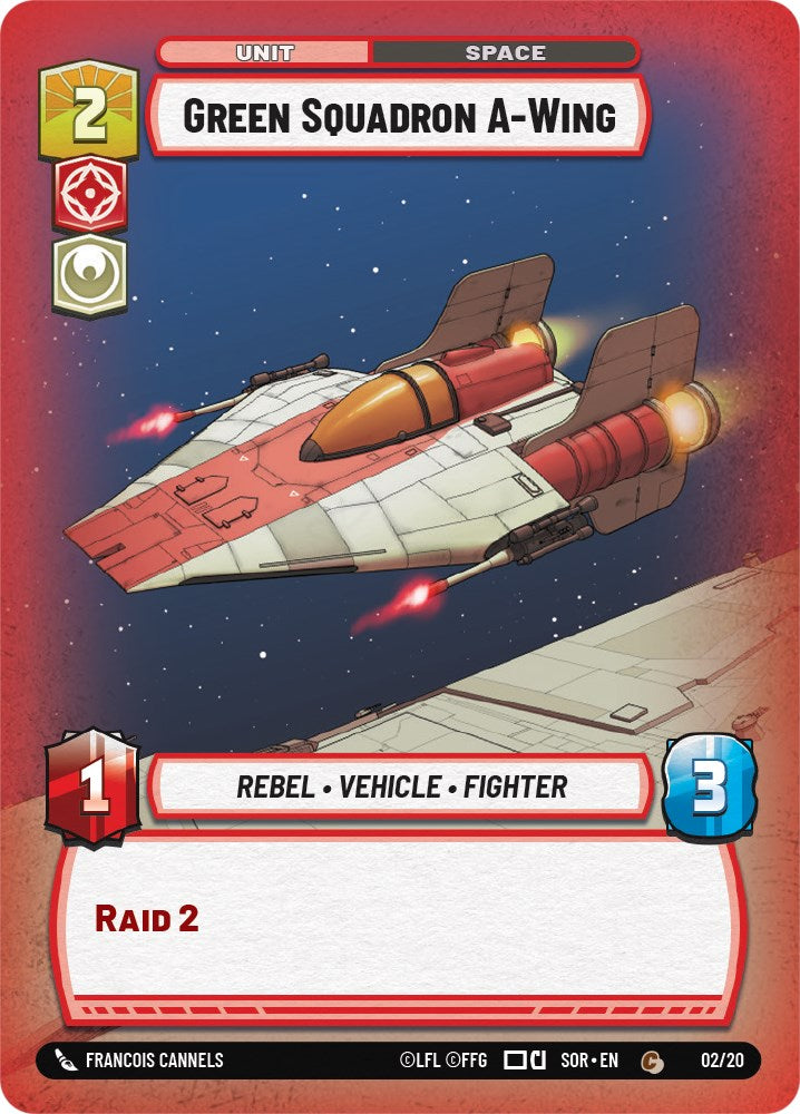 Green Squadron A-Wing (Weekly Play Promo) (2/20) [Spark of Rebellion Promos] | Arkham Games and Comics