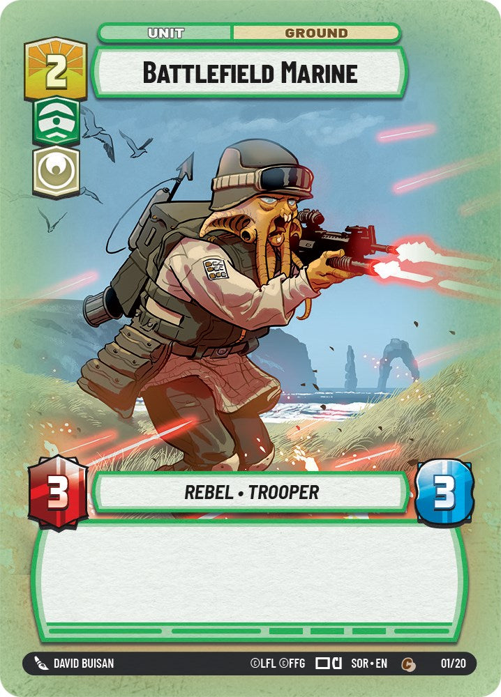 Battlefield Marine (Weekly Play Promo) (1/20) [Spark of Rebellion Promos] | Arkham Games and Comics