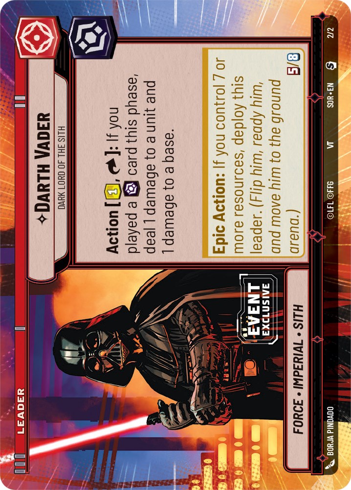 Darth Vader - Dark Lord of the Sith (Hyperspace) (2/2) [Spark of Rebellion Promos] | Arkham Games and Comics