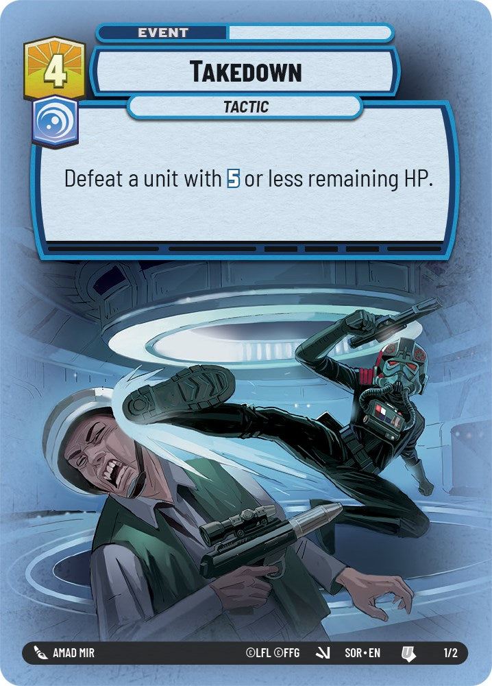 Takedown (Store Showdown Promo) (1/2) [Spark of Rebellion Promos] | Arkham Games and Comics