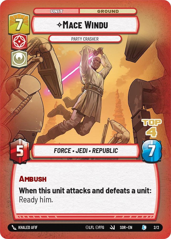 Mace Windu - Party Crasher (Top 4) (2/2) [Spark of Rebellion Promos] | Arkham Games and Comics