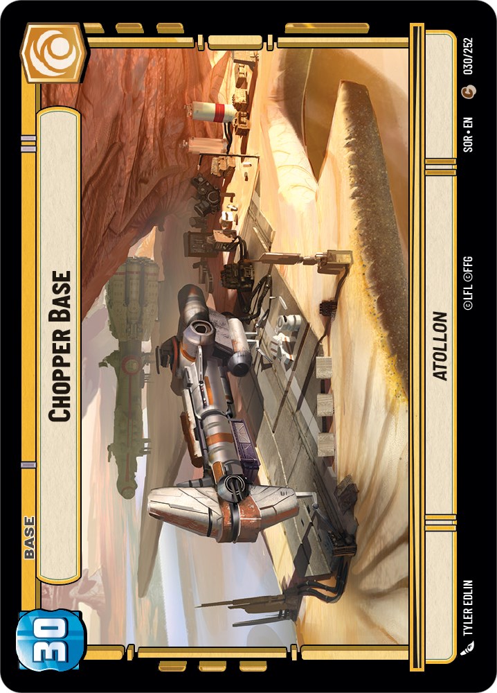 Chopper Base // Shield (30 // T02) [Spark of Rebellion] | Arkham Games and Comics